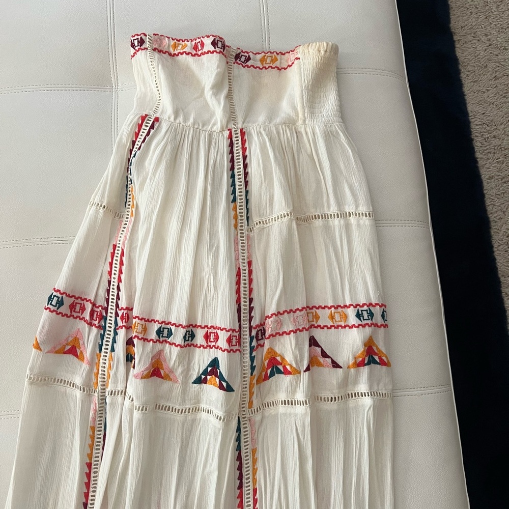 Tularosa long strapless dress